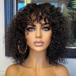 Curly Wigs with Bangs